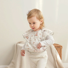 一件代发包邮 儿童罩衣夏男女宝宝吃饭围兜防水饭兜婴儿丹麦反穿