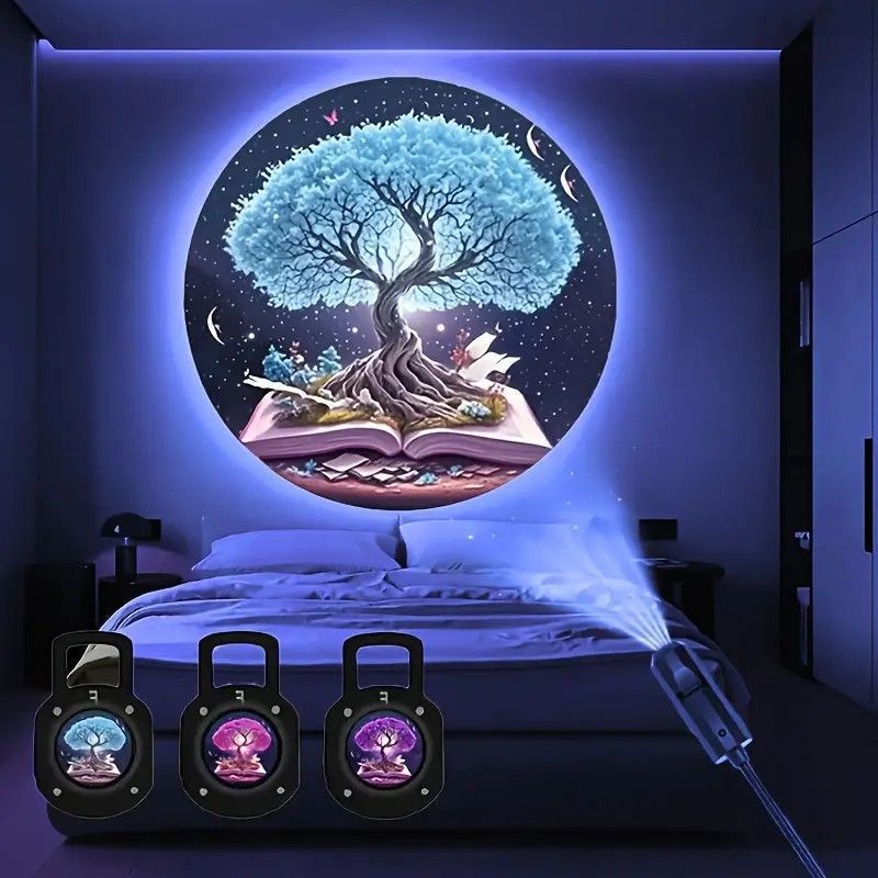 家居浪漫卧室氛围LED投影灯高级星空灯高亮度ins创意桌面夜灯|undefined