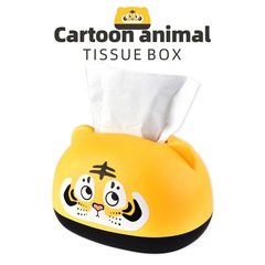 Creative RB578 Cute Cartoon Bathroom Paper Box Pig Bear Creative Coffee Table Pull-out Tissue Storage Box