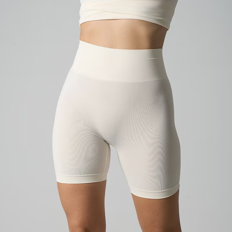 Seamless High-Waisted Yoga Shorts – Butt-Lifting & Breathable (7 Colors) – Gym, Running & Lounge (S-XL)_ecoleips.com