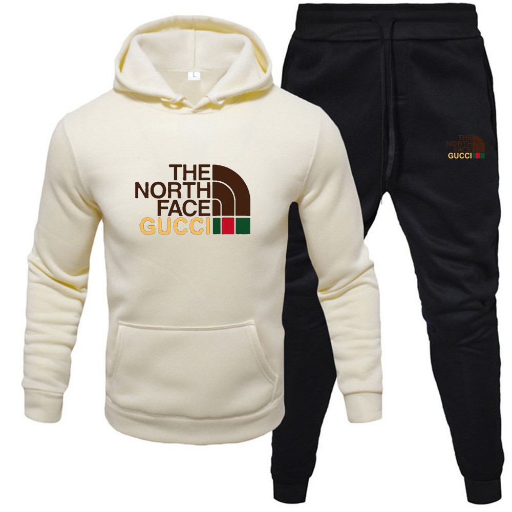 Venta caliente transfronteriza hombres otoño e invierno sudadera con capucha traje de suéter más terciopelo cálido traje casual suéter deportivo al por mayor