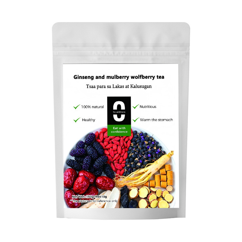 Ginseng Mulberry Wolfberry Herbal Tea 100g Cold Brew Blend with Red Dates and Goji overview