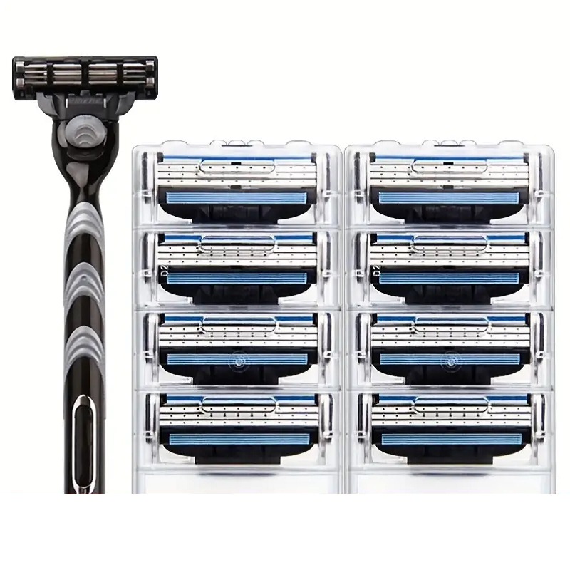 Maquinilla de afeitar manual de 3 capas, cuchillas universales, precio de fábrica para comercio exterior