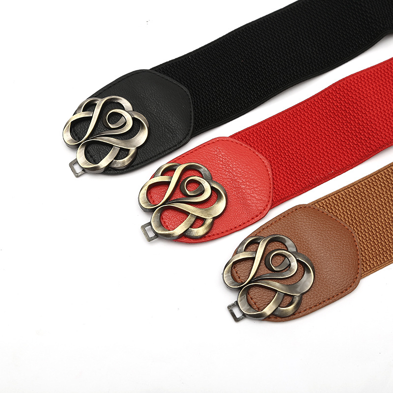 Elegant Rose Pu Leather Women's Leather Belts 1 Piece display picture 3