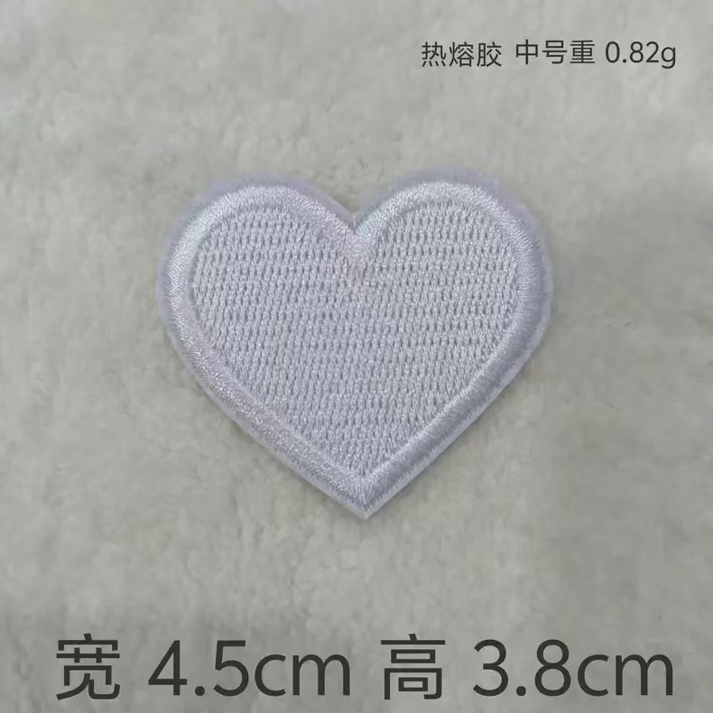 トレンディで美しいカラフルなピーチハートコンピュータ刺繍布ステッカーマルチサイズ DIY 手作りステッカー製造装飾ステッカー卸売|undefined