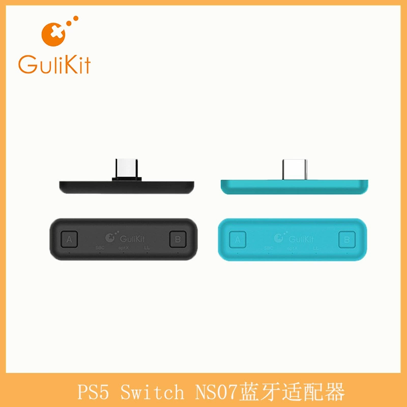 Gulikit 谷粒 PS5 Switch NS07 Bluetooth адаптер гарнитуры, NS-to-приёмник 5.0 Qualcomm AIR