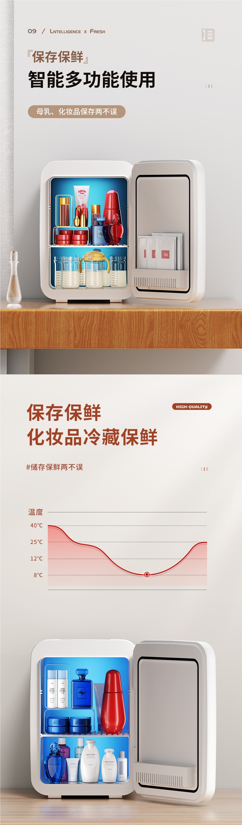 sast mini refrigerator mini freezer and refrigerator for car, home, dormitory, breast milk, office, student small freezer
