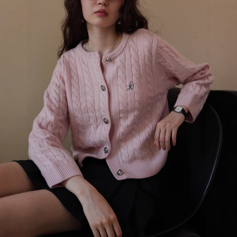 Classic Reputation Australian Merino 100% Wool Miu Cable Knit Cardigan for Petite Sizes