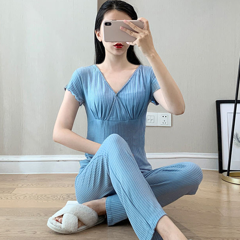 授乳半袖半袖tシャツ妊婦パジャマ産後授乳上着|undefined
