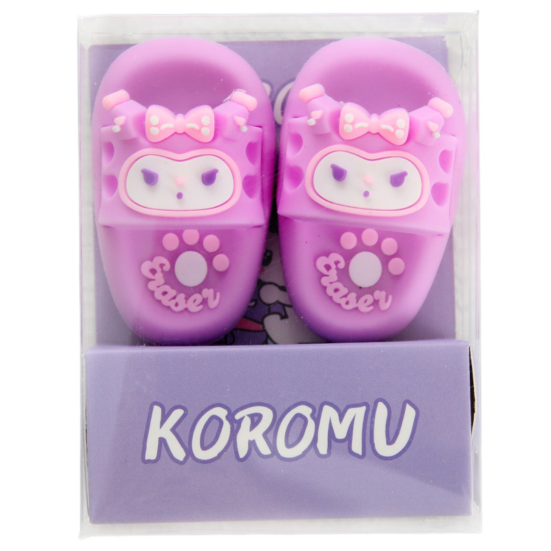 Caricatura zapatillas frescas borradoras de forma creativa lápiz para alterar y borrar artículos de papelería para estudiantes de primaria