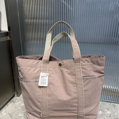 lululemon新款Daily多口袋防水帆布包20L大容量瑜伽托特包手提包