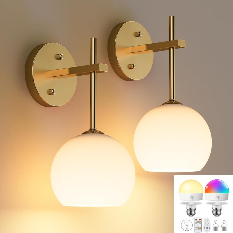 Specially Designed for Cross-Border Use, American-Style Wireless Wall Lamp with Battery-Powered Rgb Remote-Controlled Dimmable Light Bulb, Decorative Wall Lamp for Bedroom and Living Room Specially Designed for Cross-Border Use, American-Style Wireless Wall Lamp with Battery-Powered Rgb Remote-Controlled Dimmable Light Bulb, Decorative Wall Lamp for Bedroom and Living Room
