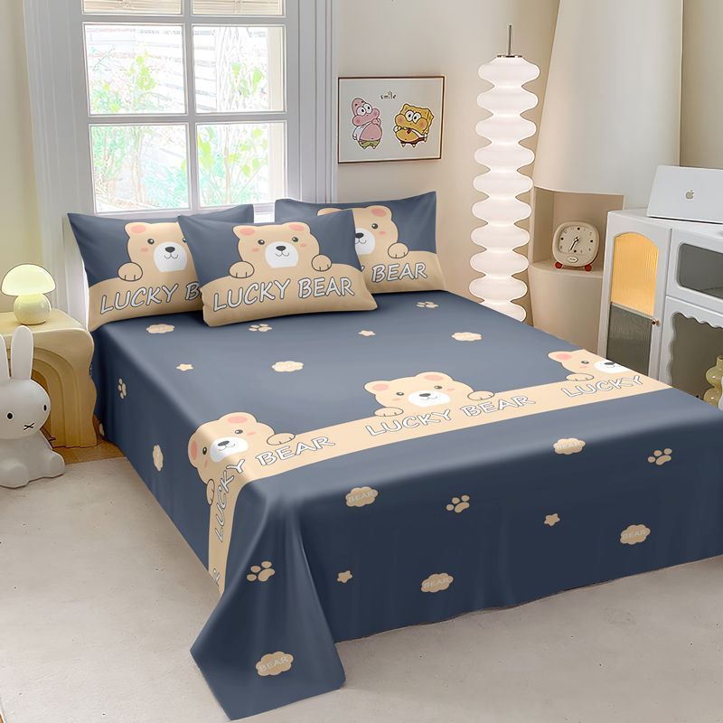 1.5m2.0 sábanas individuales 100 algodón lavable dormitorio de estudiantes individuales dobles individuales 1m 5 edredón única cuatro estaciones universal