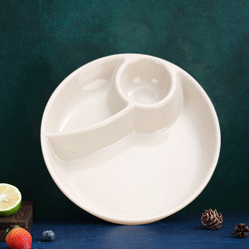 Japanese-style Split Dinner Plate Fat-reducing Split Dinner Plate Children's Tableware suit and snack Plate Water Cup snack Plate Dumpling Plate Dip Dip