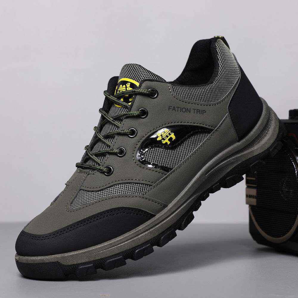 ShoeGlobe Construction Site Outdoor Middle-Aged And Elderly Sports Shoes Mountaineering Men's Wear-Resistant Waterproof Anti-Slip_voghion.com