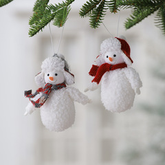 国境を越えた新商品が人気のクリスマス雪だるまストラップクリスマス装飾品ぬいぐるみストラップ