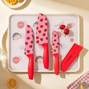 Modern Housewife Cherry Chopper Chef Special Ceramic Chopper Women's Knife suit Fruit Supplemented Food Cutting Knife