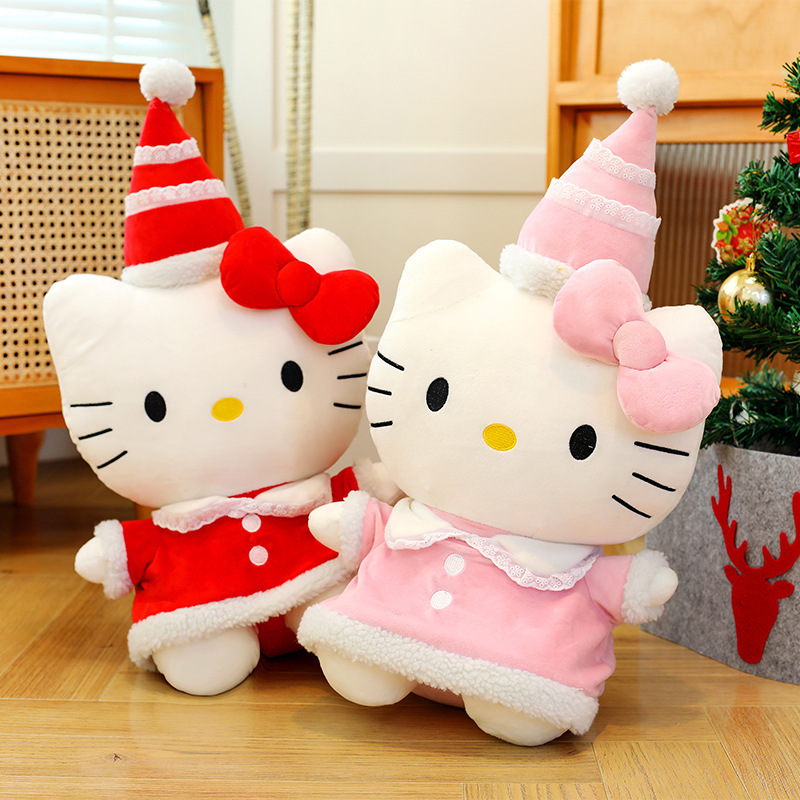 Kitty猫誕生日金人形誕生日帽子ケイティ猫人形kt猫ぬいぐるみ子供ガールフレンド玩具プレゼント|undefined