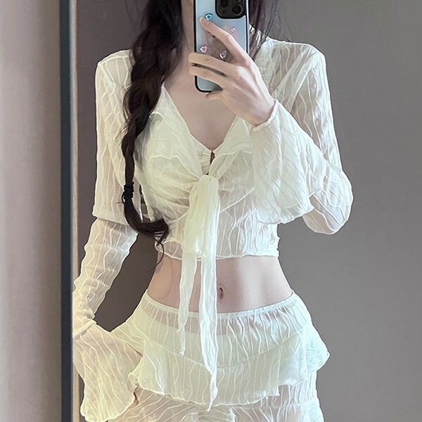 2026 New High-End Bikini, Slimming, Conservative, Tummy-Covering, Sexy Two-Piece Swimsuit for Women, Wholesale for Vacation and Hot Springs