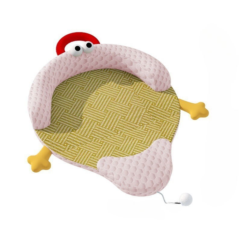 Nido para mascotas de verano, nido para gatos, alfombrilla para gatos extraíble y lavable, acolchado para dormir a prueba de humedad y transpirable, alfombrilla de enfriamiento, nido de frijoles de hielo