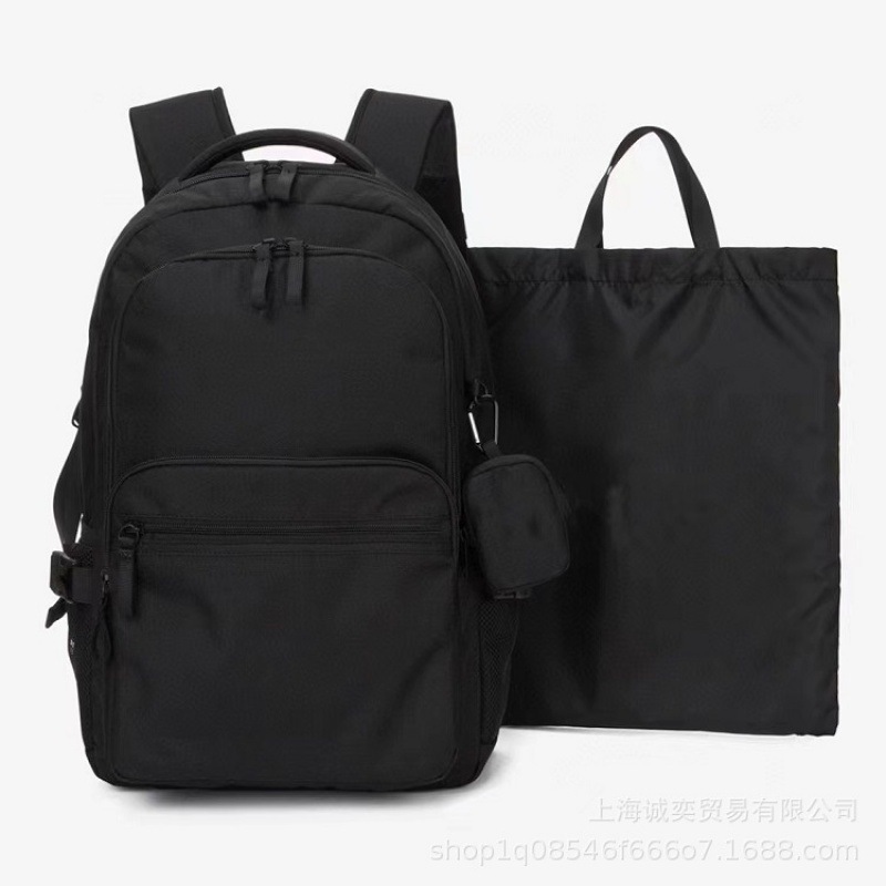 韩国潮流学生双肩背包男女情侣高中大学书包三合一休闲包|undefined