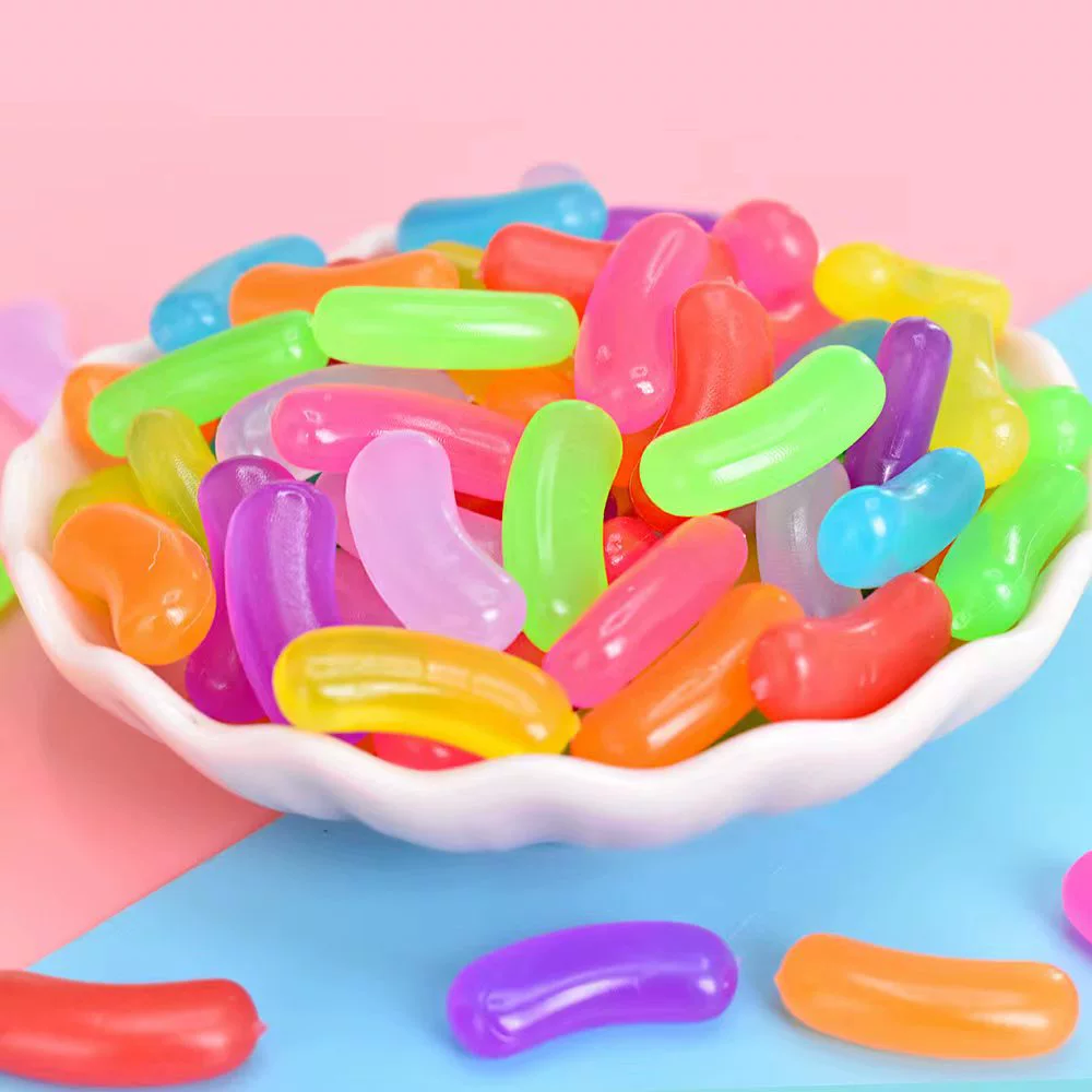Rainbow creative hair accessory, earrings, slime, South Korea
