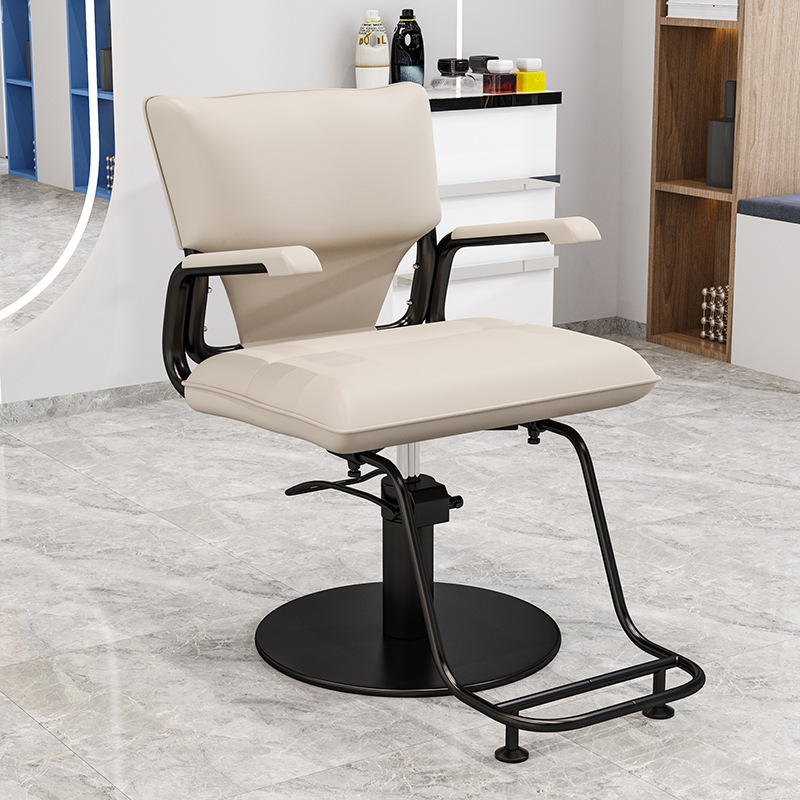 silla de peluquería elevable y giratoria para salón de peluquería especial, silla de peluquería japonesa moderna y simple