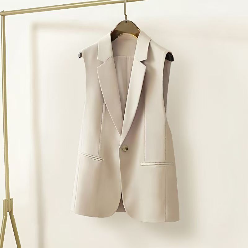 High-End European Style Suit Vest for Women 2025 Spring & Fall New Loose Internet Celebrity Vest Vest for Women