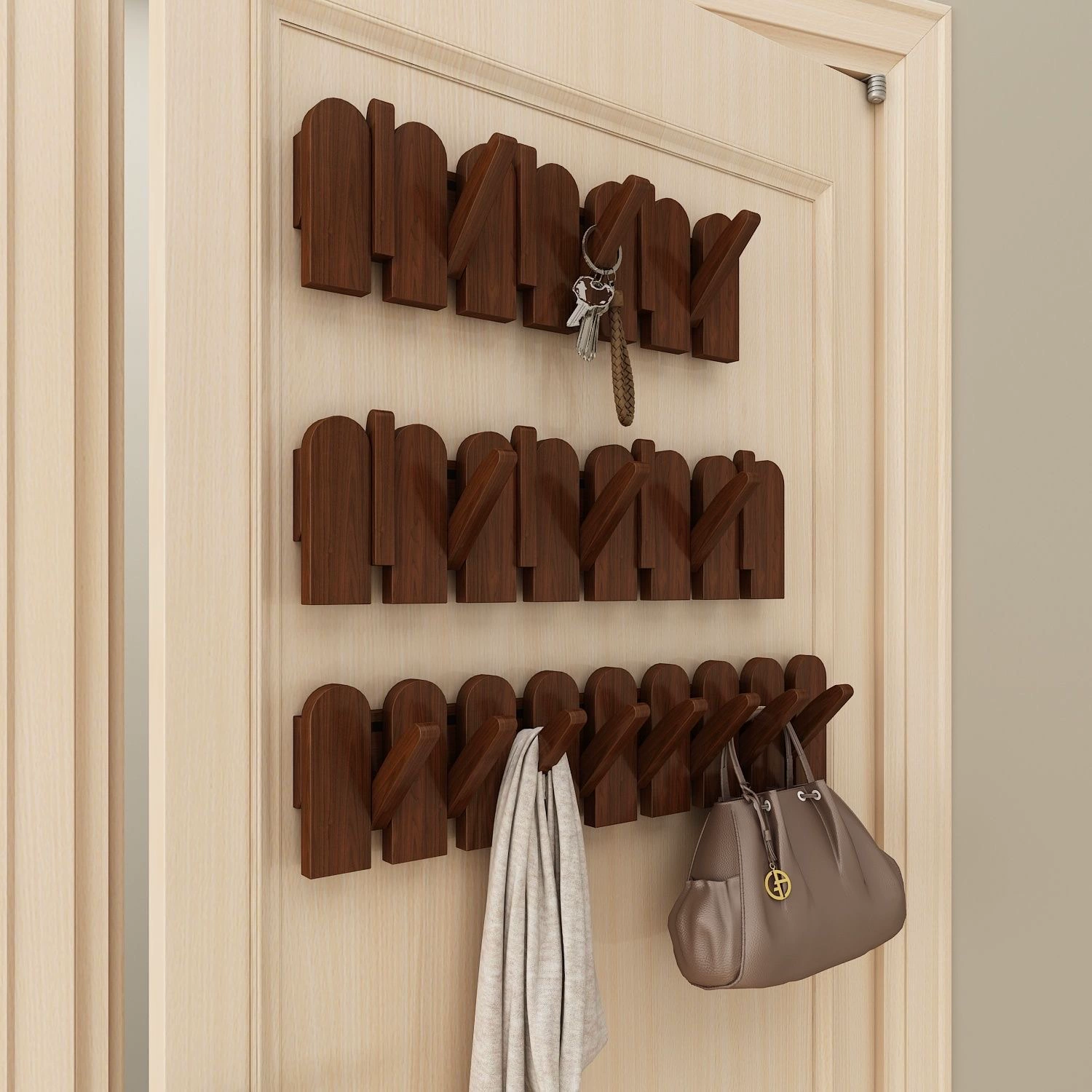 Клавиши для пианино креативные вешалки из массива дерева настенные настенные крылья