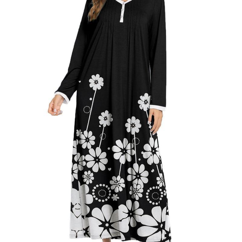 2025 New Cross-Border Dropshipping Women's Long-Sleeved Pajamas Full-Length Pajamas Long Cross-Border Dropshipping