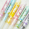 The new 5766 Sanrio double -layer pen -blind box cute girl heart press the dynamic neutral pen 0.5 black water pen