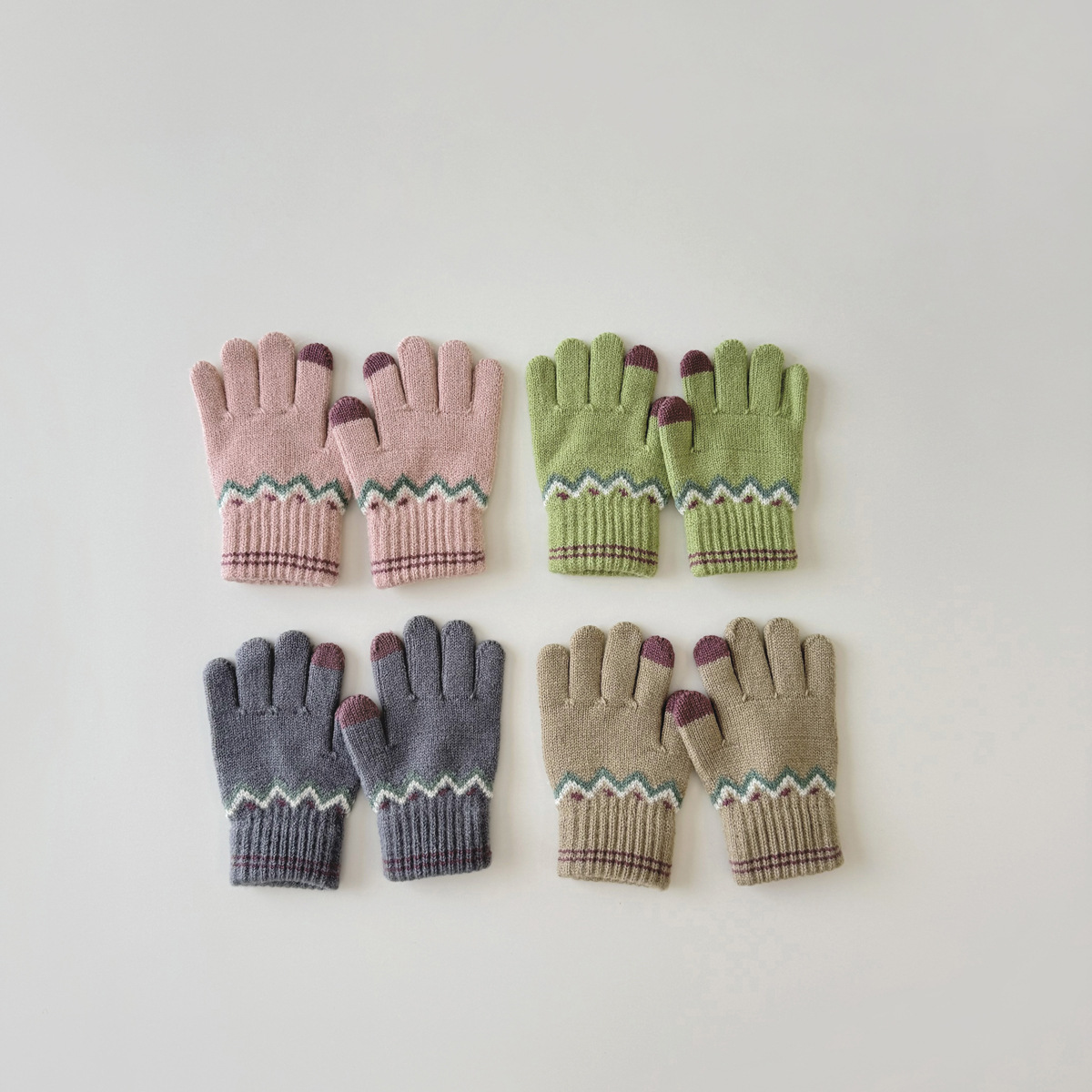 Kinder Strickhandschuhe Für Herbst Und Winter Im Vintage Design_voghion.com