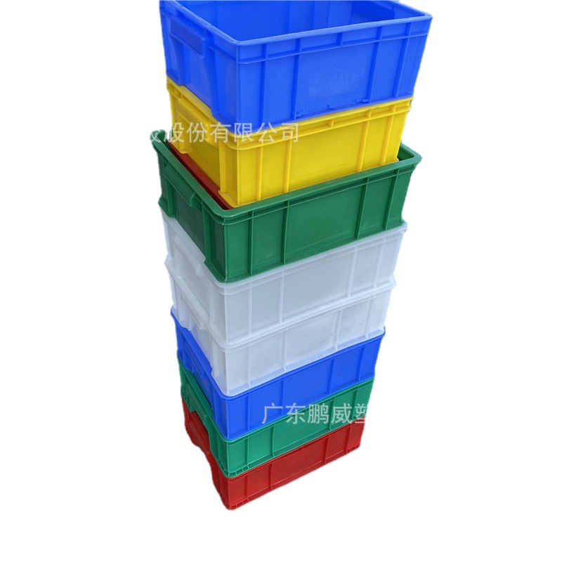 厂家现货加厚塑胶框 五金电子物料周转筐 货架框长方形平口胶框