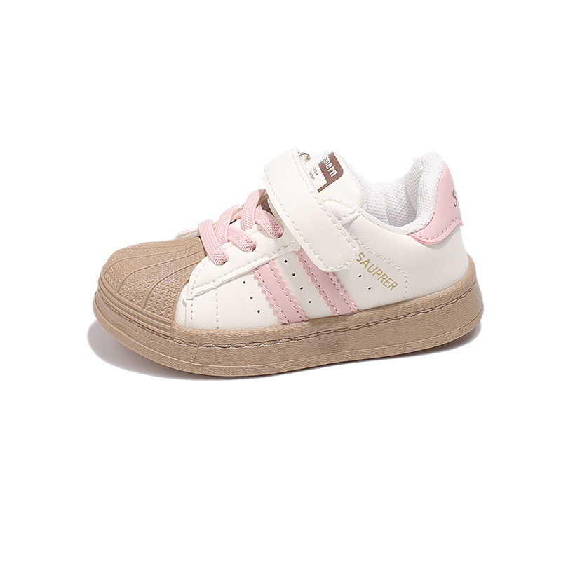 Zapatos infantiles zapatos deportivos para bebés de hombres y mujeres zapatos casuales con conchas antideslizantes suaves zapatos blancos pequeños zapatos