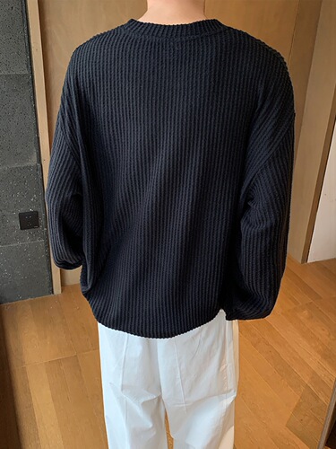 Men's Long-Sleeve Honeycomb T-Shirt 2024 Spring and Autumn New Casual Flannel V-Neck Base Layer Top Loose Upper Shirt