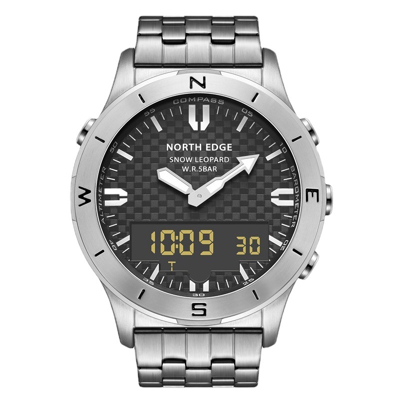 2022 nuevo reloj impermeable al aire libre altura brújula temperatura presión de aire reloj inteligente multifuncional reloj de pulsera para hombres