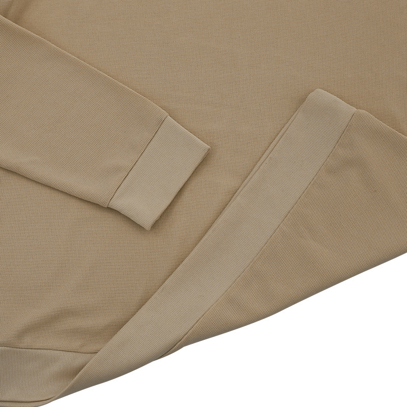 Podzimní a zimní americké pánské tričko s dlouhým rukávem, tenký střih, vaflový styl, slim fit, klopový pletený svetr pro muže_voghion.com