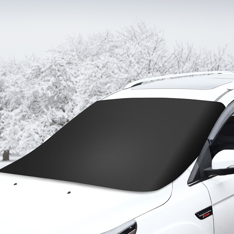 Silver Coated Snow Block Glass Cover Snow Cover Silver Coated Frostproof Anti-theft Car Windshield Sunshade