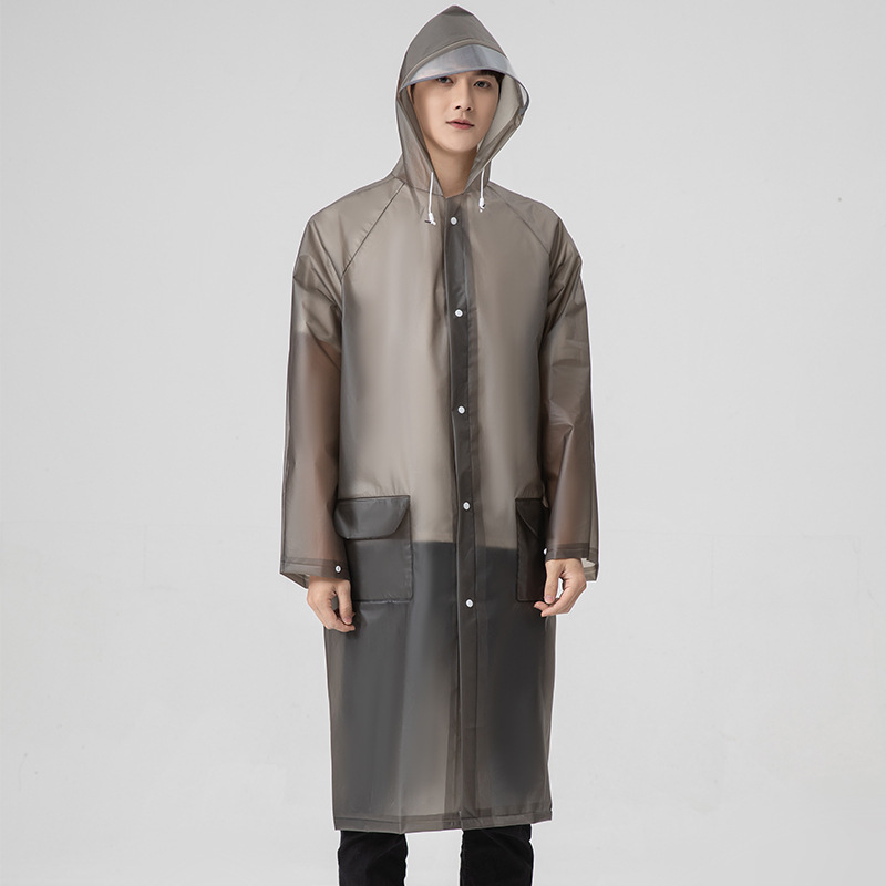EVA Raincoat al aire libre con brida de sombrero ampliada