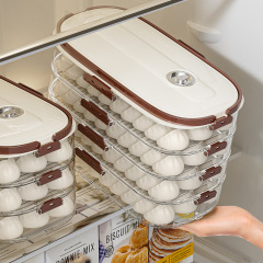 ギョーザ箱専用家庭用ギョーザカオス箱冷蔵庫は新鮮保持冷凍分注箱多層透明収納箱を持っている