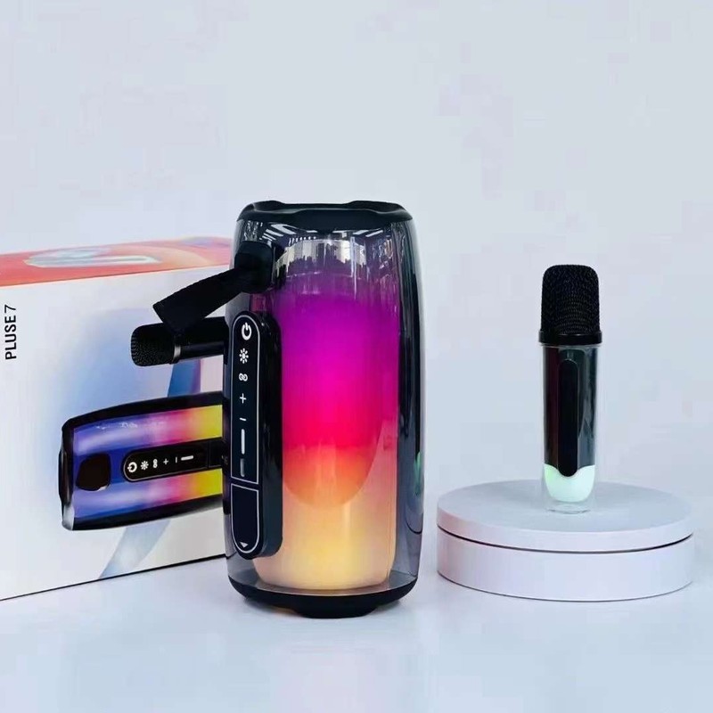 七色の脈動7ブルートゥーススピーカーpulse 7無線携帯型オーディオ360度雰囲気ランプk歌付麦|undefined