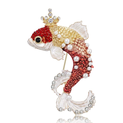 Yaxa sancaqları carp brooch, new animal-themed
