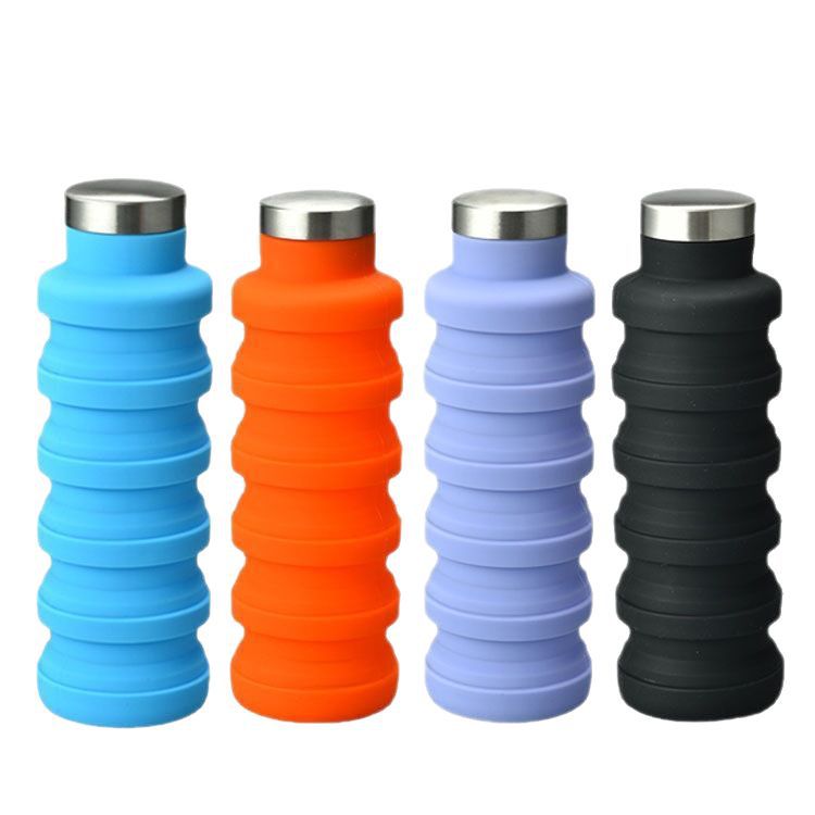 Taza retráctil de silicona taza plegable deportes al aire libre viajes botella de agua portátil taza portátil botella de agua