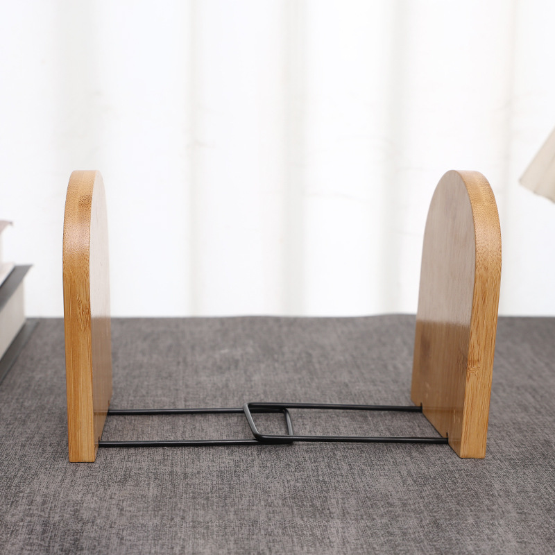 Libros de bambú y madera al por mayor, libros de madera creativos, libros de estudiantes, estantes de almacenamiento de deflectores, estantes de pie para libros lindos