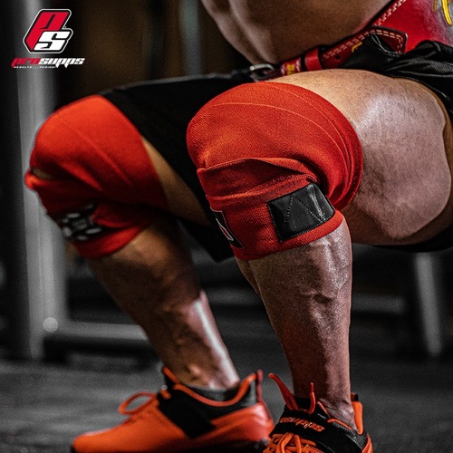 Factory Direct Sale, Processing Fitness Knee Straps, Unisex Bandage-Wrapped Elastic Bands, Squat Bench Press Deadlift Training Accessories