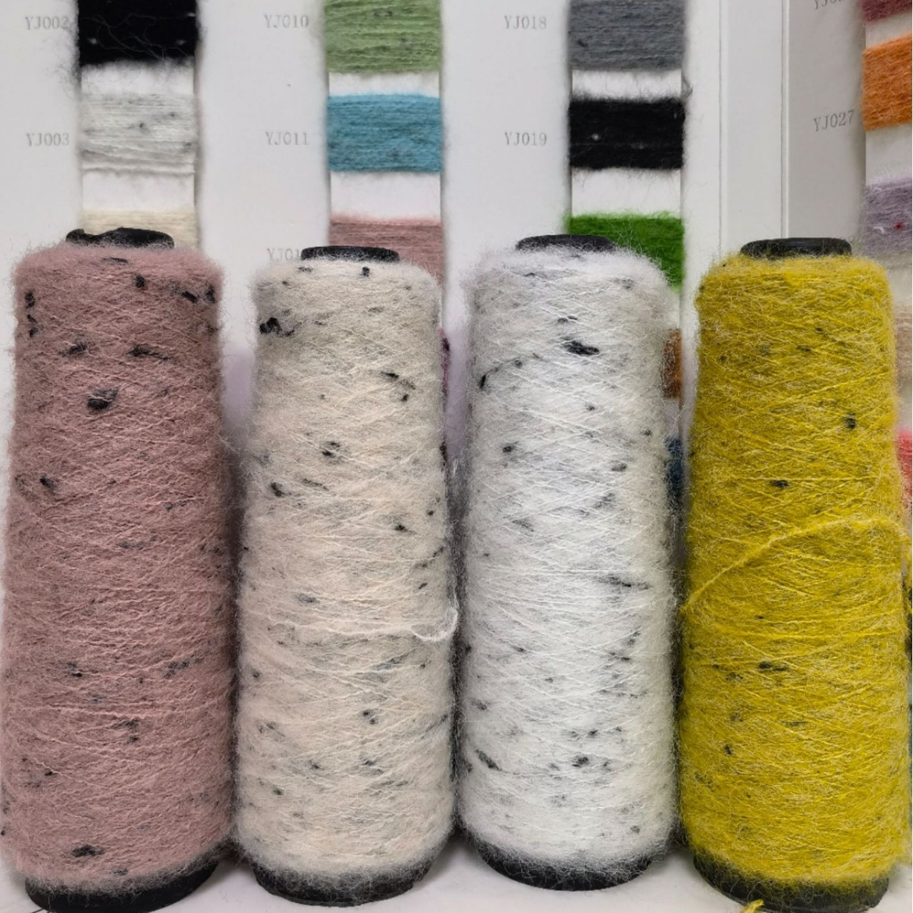 彩点纱11支彩点驼绒彩点马海毛彩点长毛羊驼彩点羊驼绒白点黑点