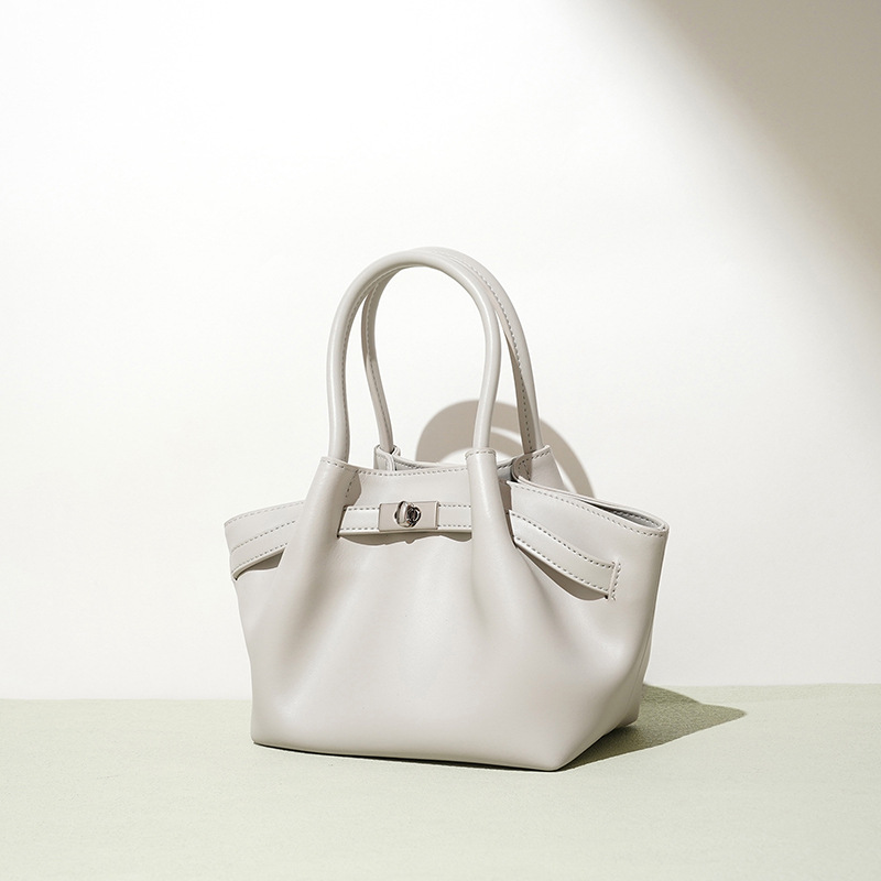 Casual Leather Soft Faced Dumpling Bag, Versatile Commuter Business Handbag, Single Shoulder Women's Bag_voghion.com