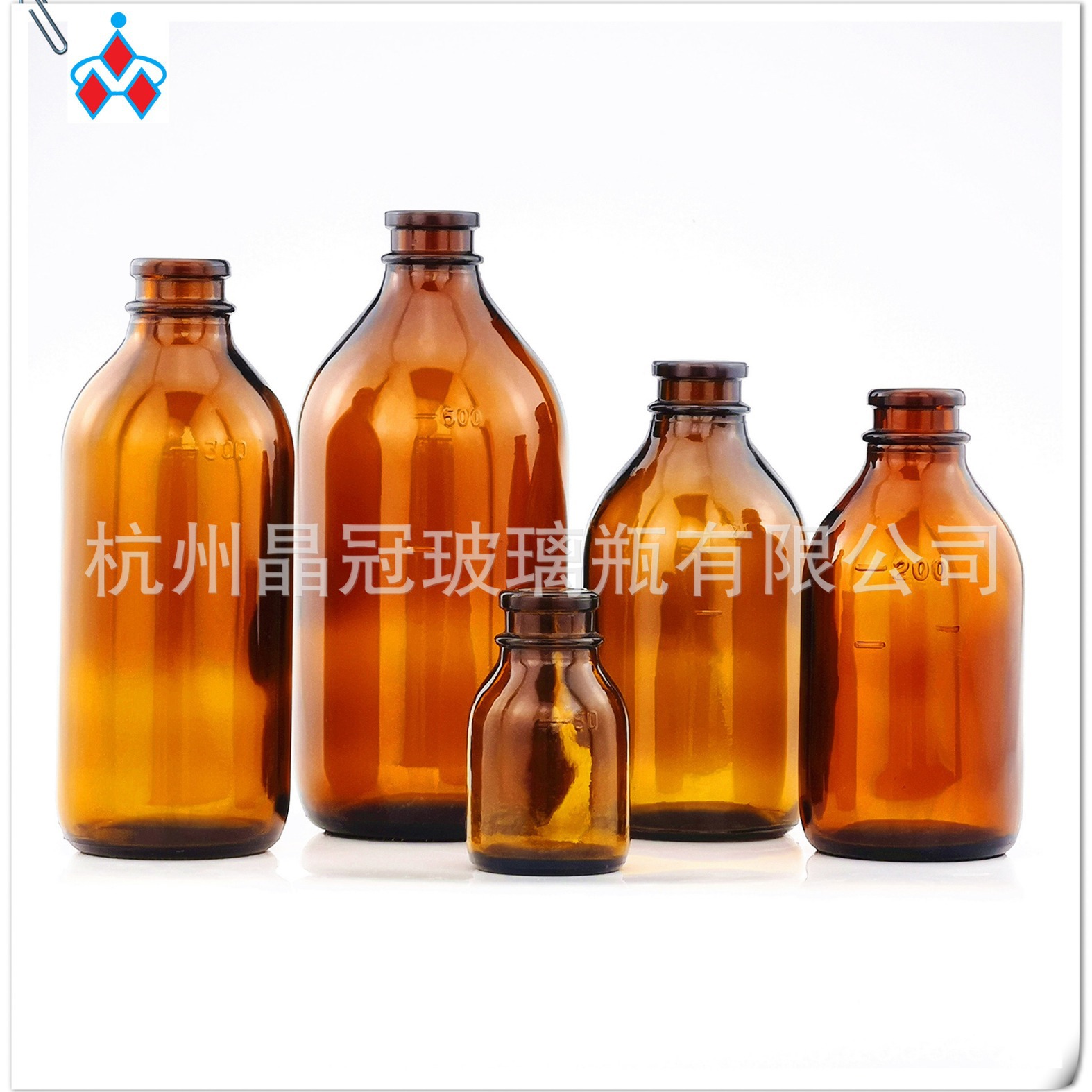 玻璃药瓶厂家100ml 500ml透明棕色玻璃药瓶