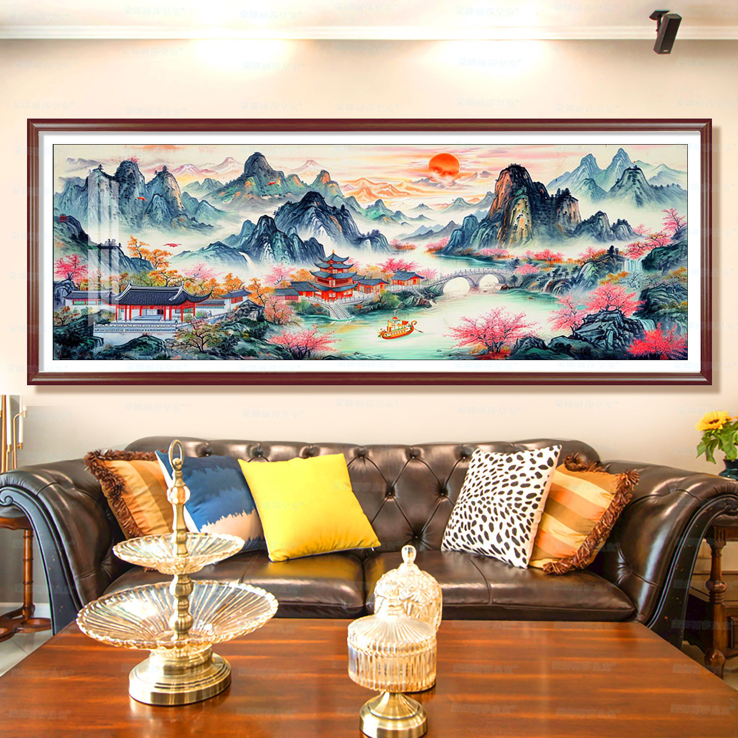 [Algodón importado] Mona Lisa Real Bordado de cruz Jinxianghe montaña edición actualizada colección de paisaje centralizado artesanal image 4