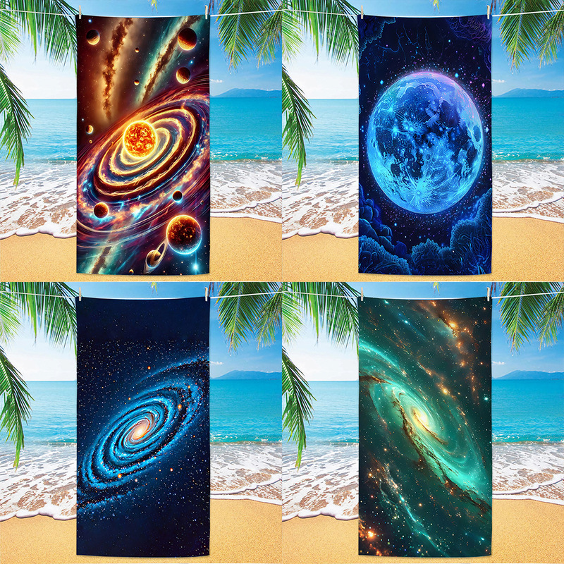 Amazon Cross-border Star Universe Beach Towel Class A Large Beach Bath Towel Microfiber Digital Printing Towel Amazon Cross-border Star Universe Beach Towel Class A Large Beach Bath Towel Microfiber Digital Printing Towel
